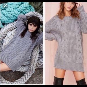 RARE! UNIF Reverb Chunky Knit Sweater Dress